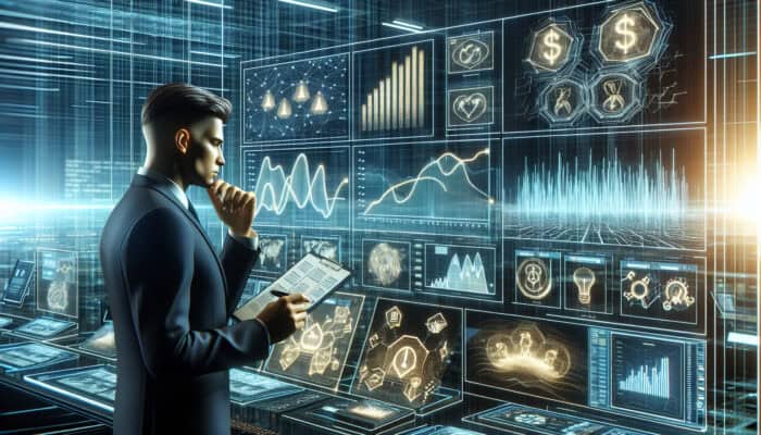 Risk Management in International Human VA Hiring: A manager in a control room monitoring risk indicators on screens for organizational safety and growth.