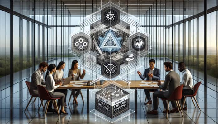 A diverse group engaging in a wellness program in a modern office, with clear informational posters and consent forms.